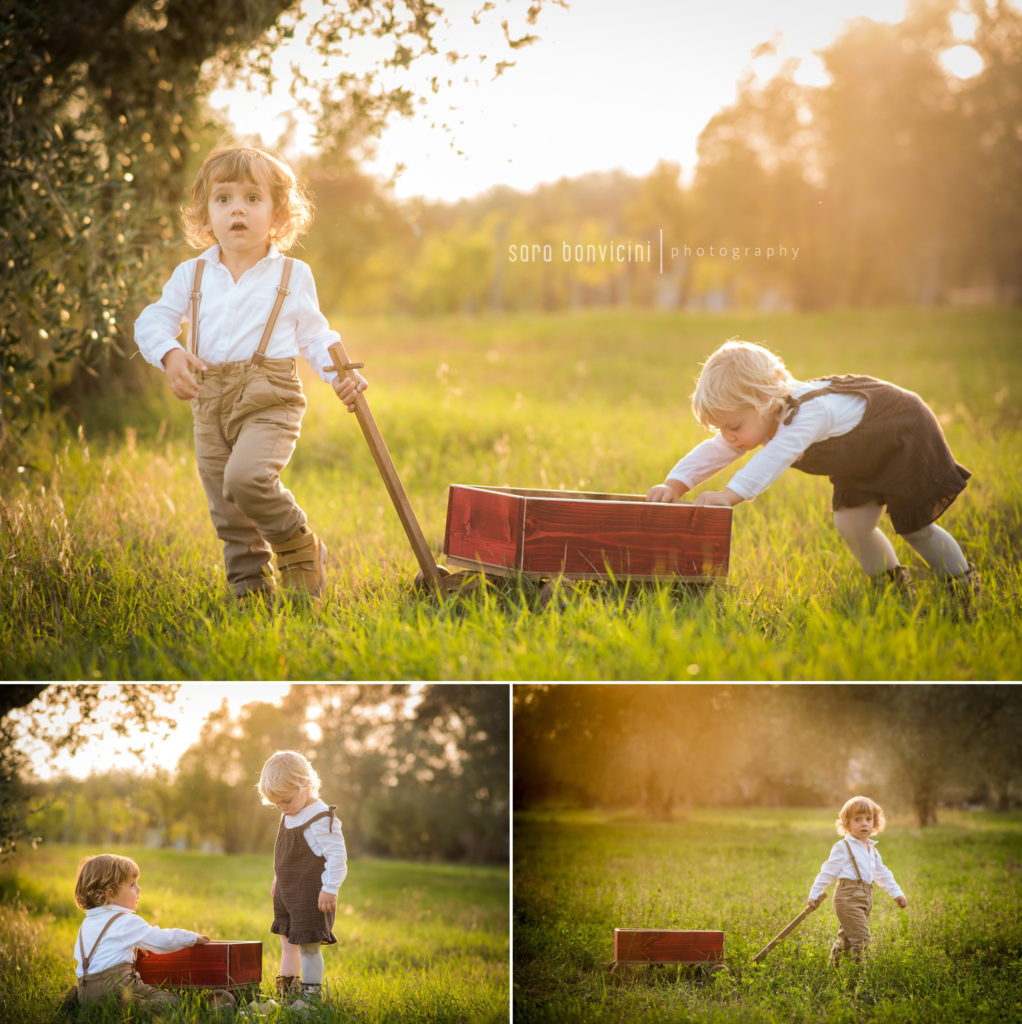 servizi fotografici all'aperto con i bambini 