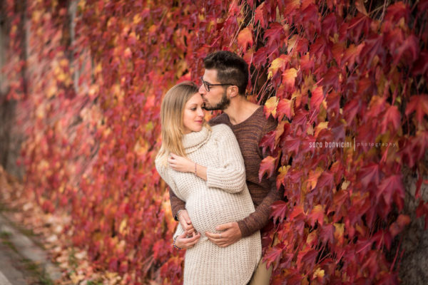 foto spontanee gravidanza Rimini in autunno